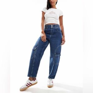 All Saints Dark Blue Women's Ankle Jeans